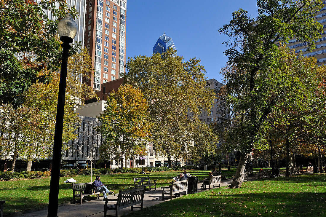 Rittenhouse Square, Philadelphia, Pennsylvania, Nordosten der USA