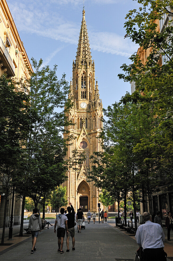 Cathedral of the Good Shepherd, San Sebastian, Bay of Biscay, province of Gipuzkoa, Basque Country, Spain,Europe