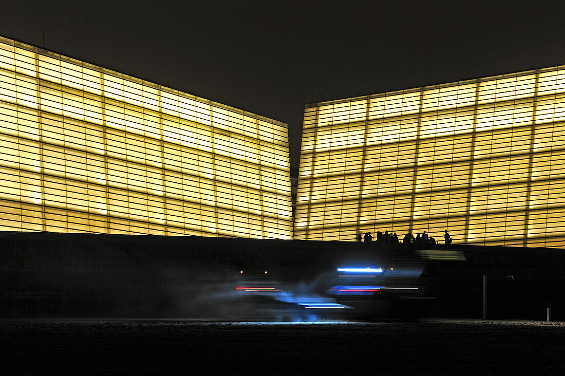  Kursaal Kongresszentrum und Auditorium des spanischen Architekten Rafael Moneo, San Sebastian, Golf von Biskaya, Provinz Gipuzkoa, Baskenland, Spanien, Europa 