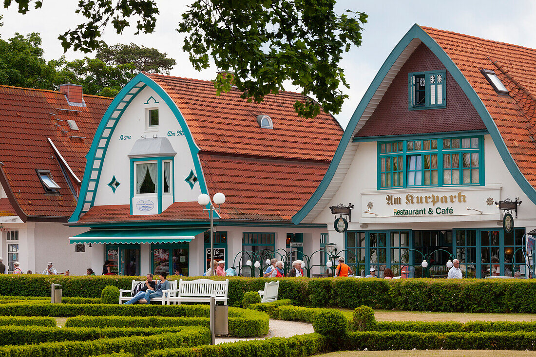 Typische Bäderarchitektur, Boltenhagen, Mecklenburg-Vorpommern, Deutschland