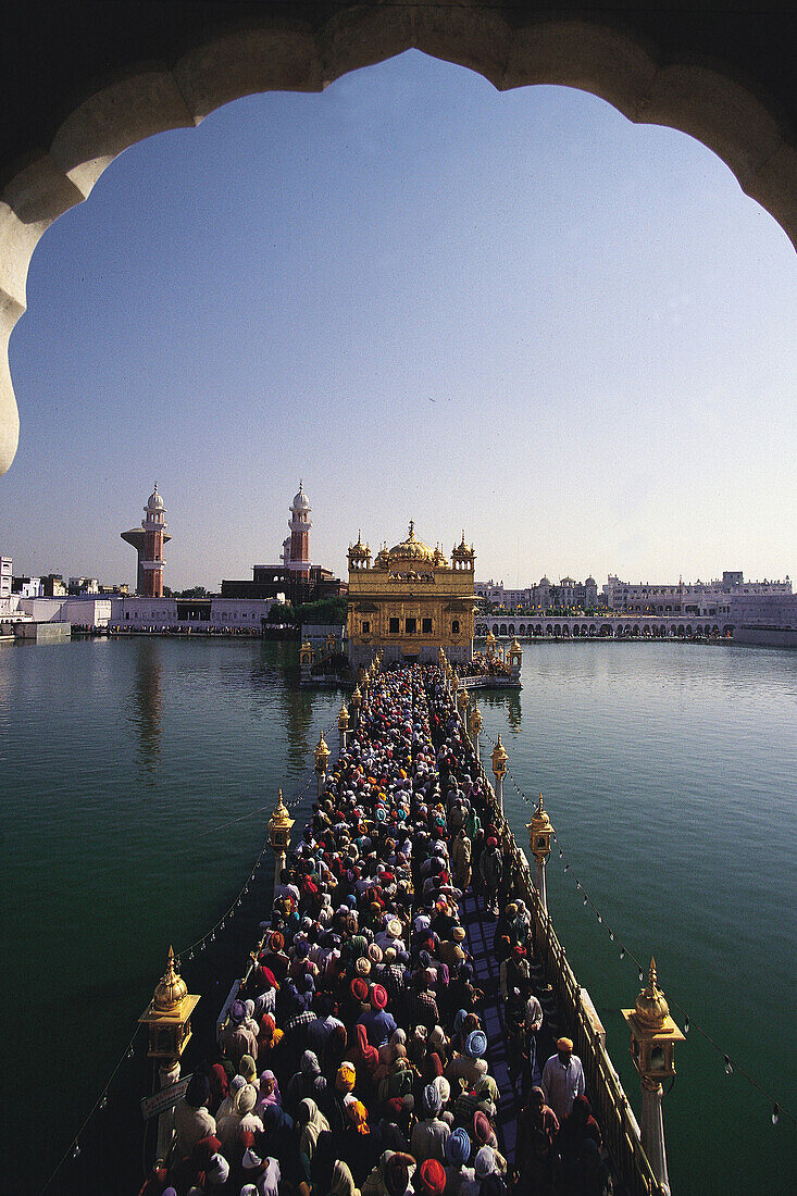  Goldener Tempel, Amritsar, Punjab, Indien, Asien 