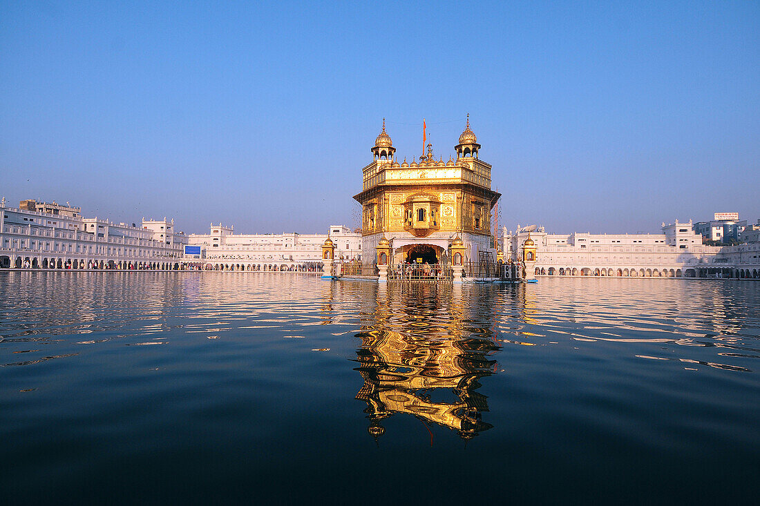 Golden temple, amritsar, punjab, india, asia