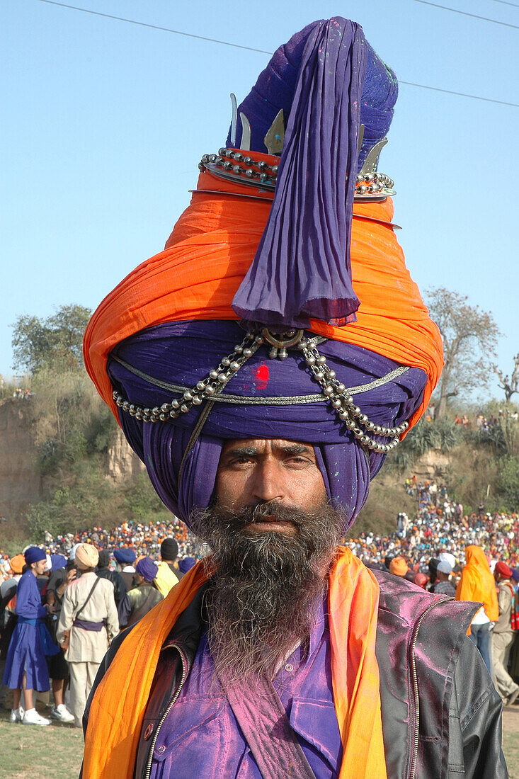  Nihang Sikh, Amritsar, Punjab, Indien, Asien 