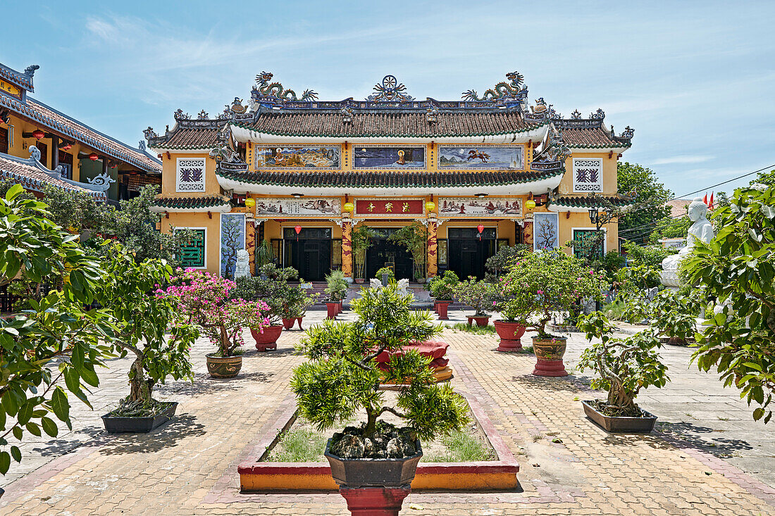 Bonsai garden at the Chua Phap Bao Pagoda. Hoi An Ancient Town, Quang Nam Province, Vietnam.