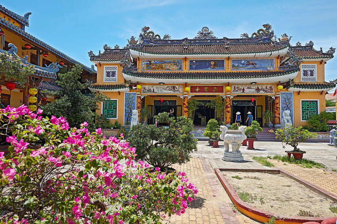 Exterior view of the Chua Phap Bao Pagoda. Hoi An Ancient Town, Quang Nam Province, Vietnam.