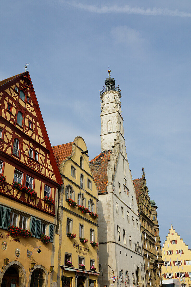  Rothenburg ob der Tauber, Franken, Bayern, Deutschland 