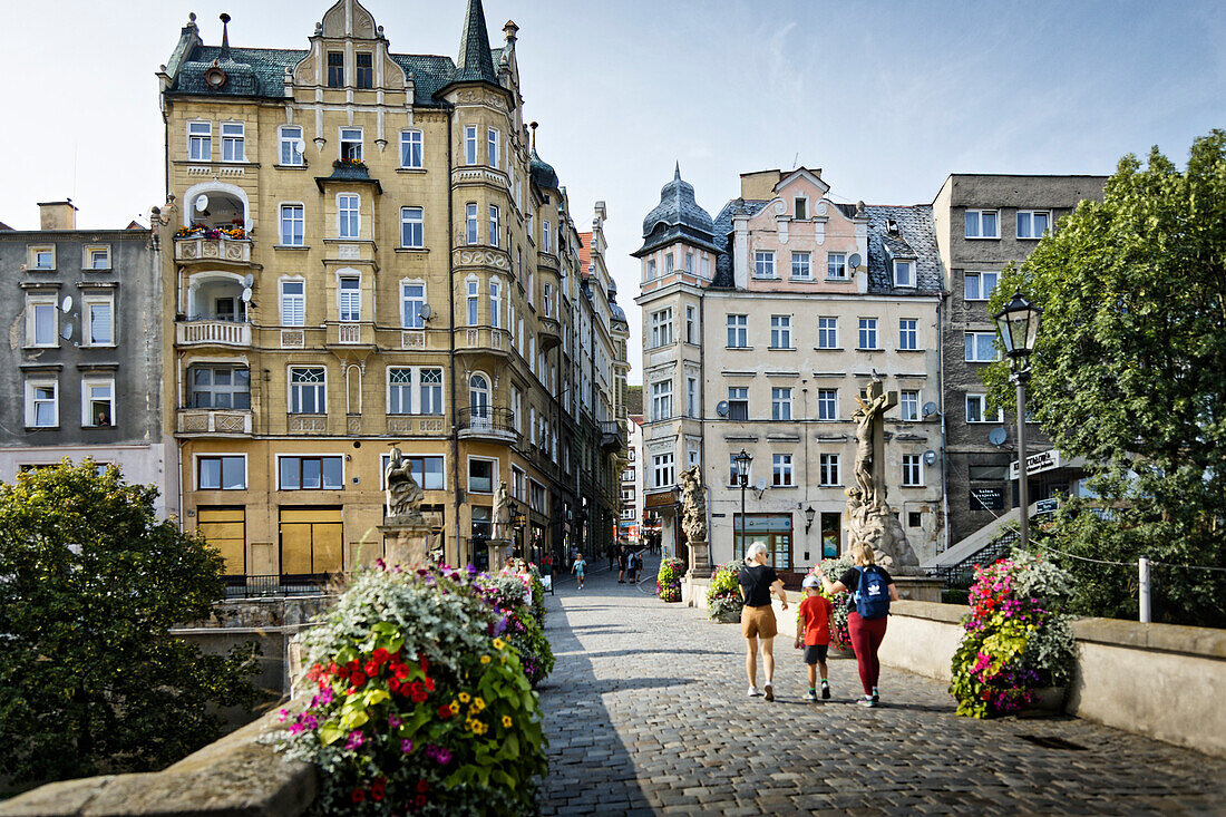  Brückentorbrücke, Most gotycki nad Mlynowka Neiße, Klodzko, Glatz, Niederschlesien, Polen 