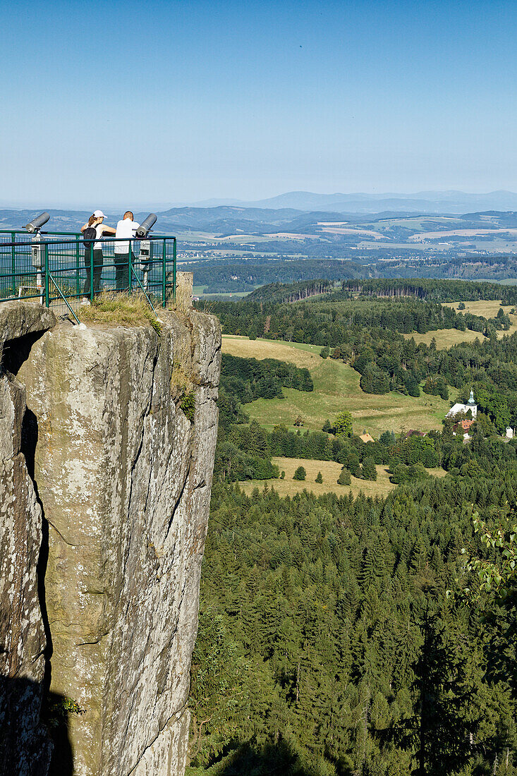  Goethes Aussichtspunkt, Großvaterstuhl, Große Heuscheuer, Gebirge, Szczelinicec Wielki, Gory Stolowe, Heuscheuergebirge, Karlow, Niederschlesien, Polen 