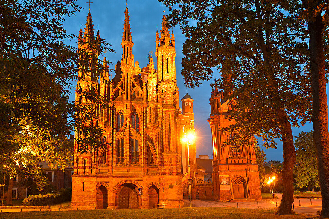  St.-Anna-Kirche, Vilnius, Litauen, Europa 