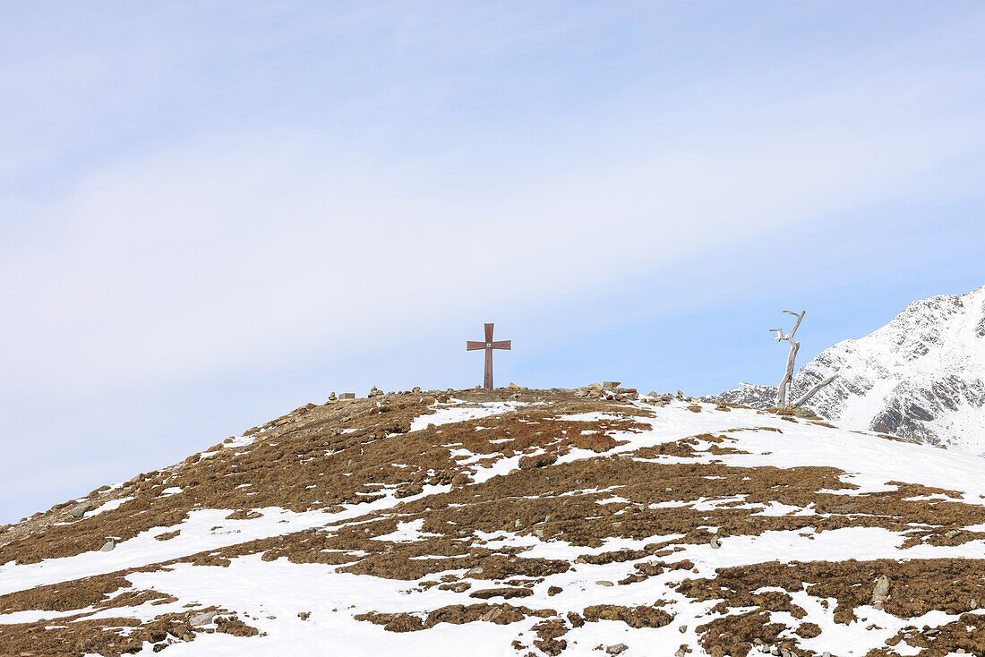  summit cross on the Timmelsjoch 