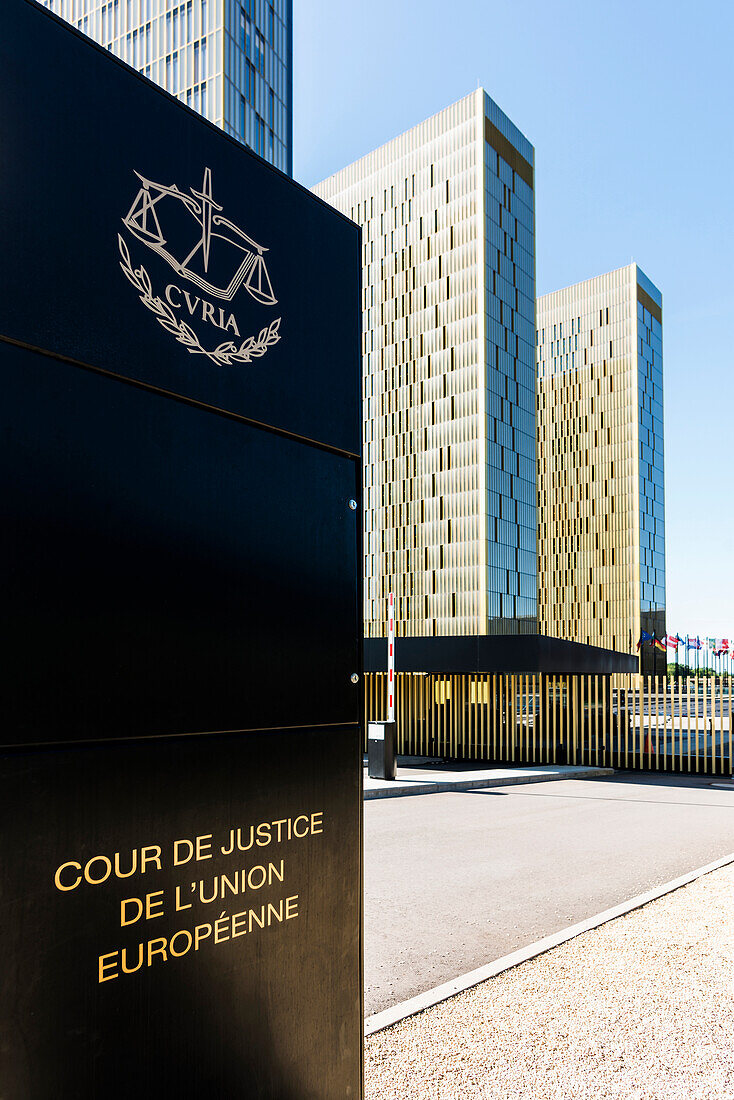  European Court of Justice, ECJ, Kirchberg Plateau, Luxembourg City, Luxembourg 