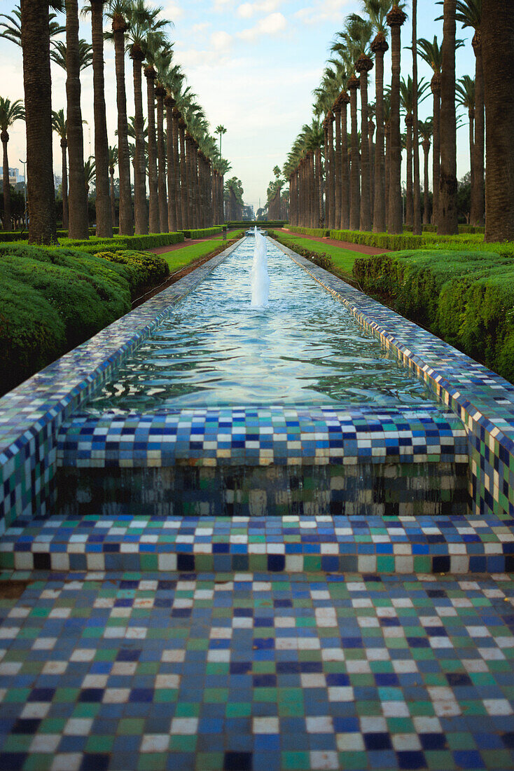  Arab Leaque Park in Casablanca, Morocco. 