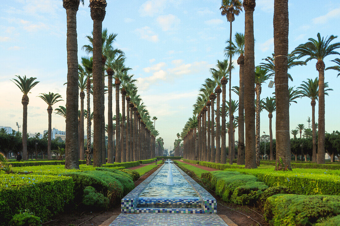  Arab Leaque Park in Casablanca, Morocco. 