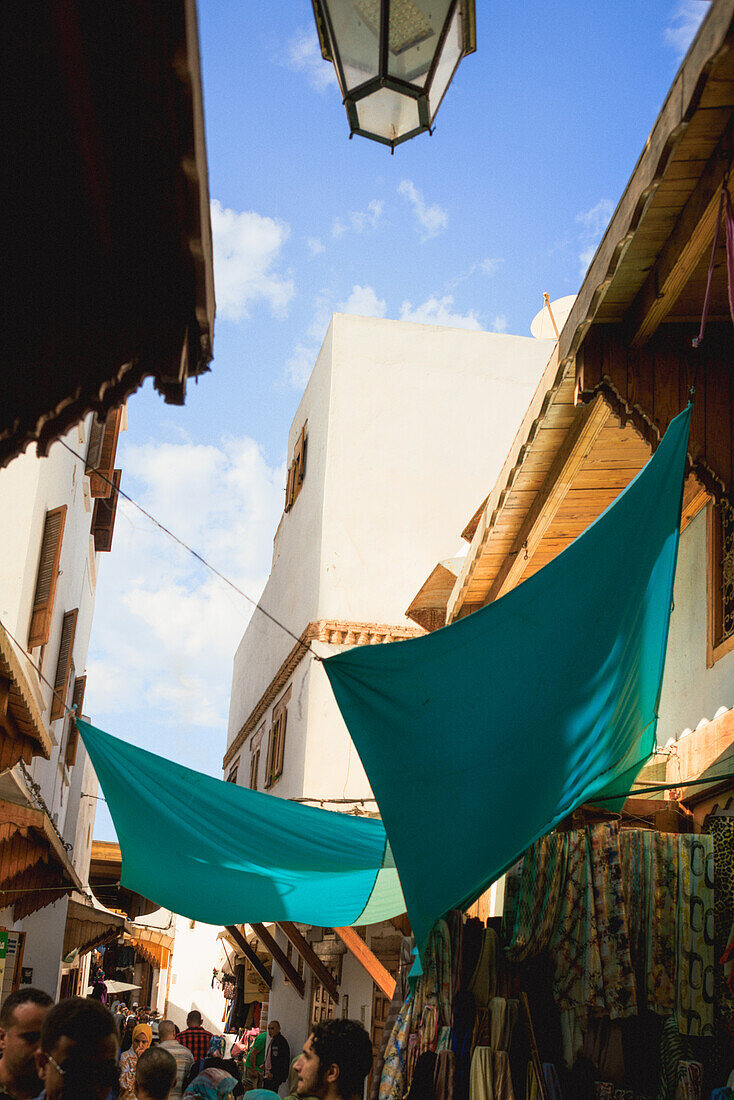  Street photography of the Medina, the old central market place of Rabat, in Morocco. 