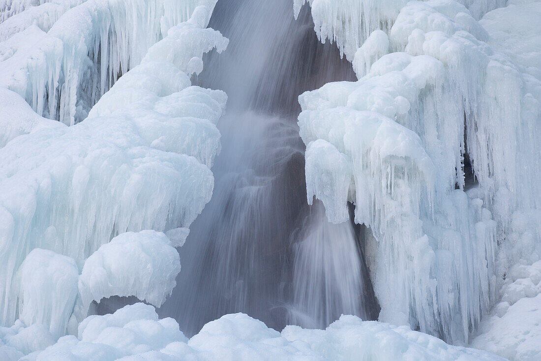  Bora del Nivolet, frozen stream, Gran Paradiso National Park, Aosta Valley, Italy 