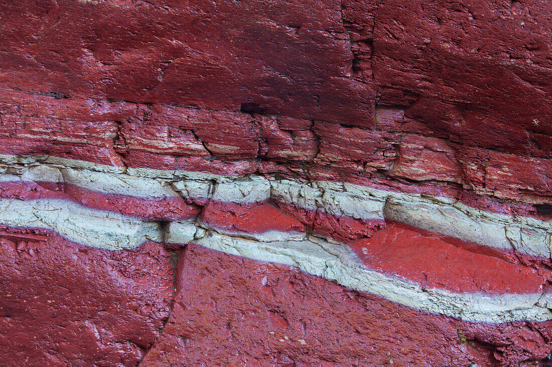 Eisenhaltiges Gestein, Red Rock Canyon, Waterton Lakes Nationalpark, Alberta, Kanada