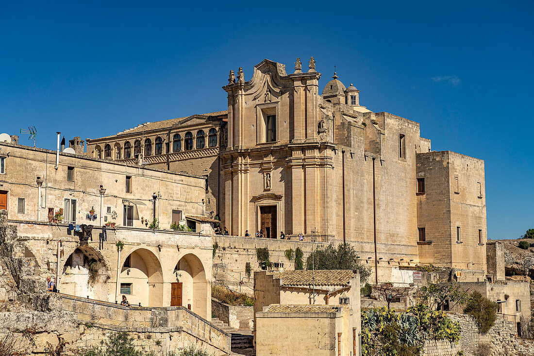  Church and Convent of Saint Agostino Chiesa e Convento di Sant&#39;Agostino, Matera, Basilicata, Italy, Europe 