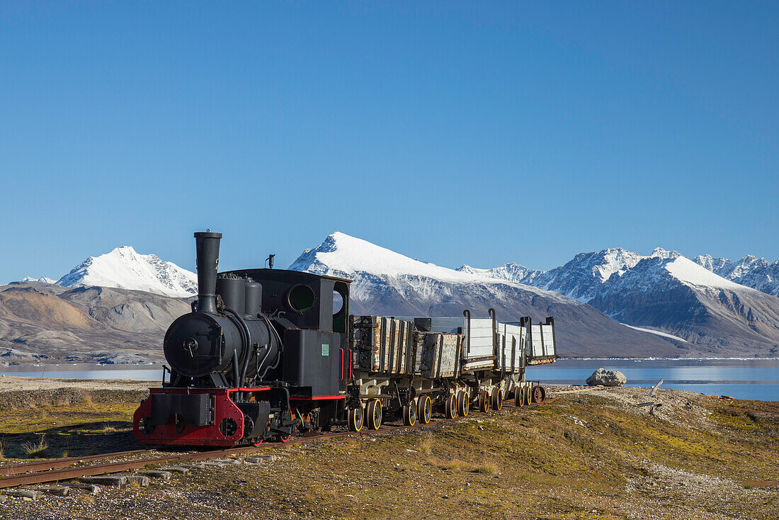  Historic mine railway, Ny Alesund, Spitsbergen, Norway 