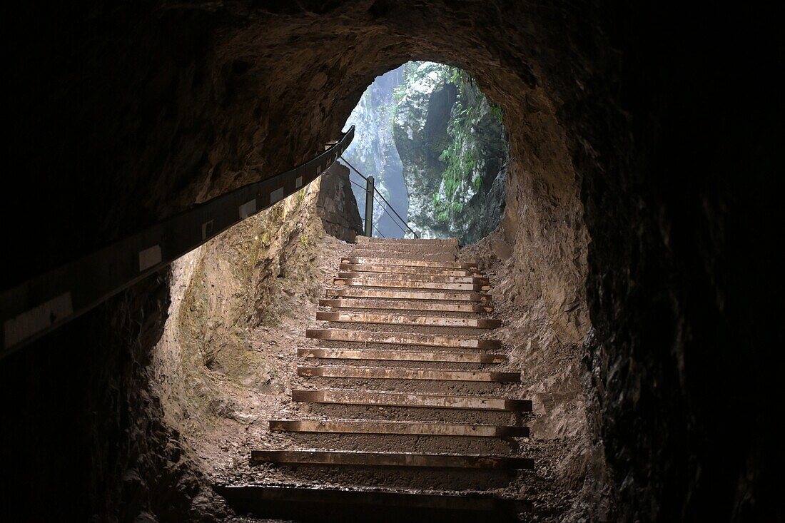 Tolminer Schlucht bei Tolmin am Soca-Fluss, westliche Julische Alpen, Slowenien