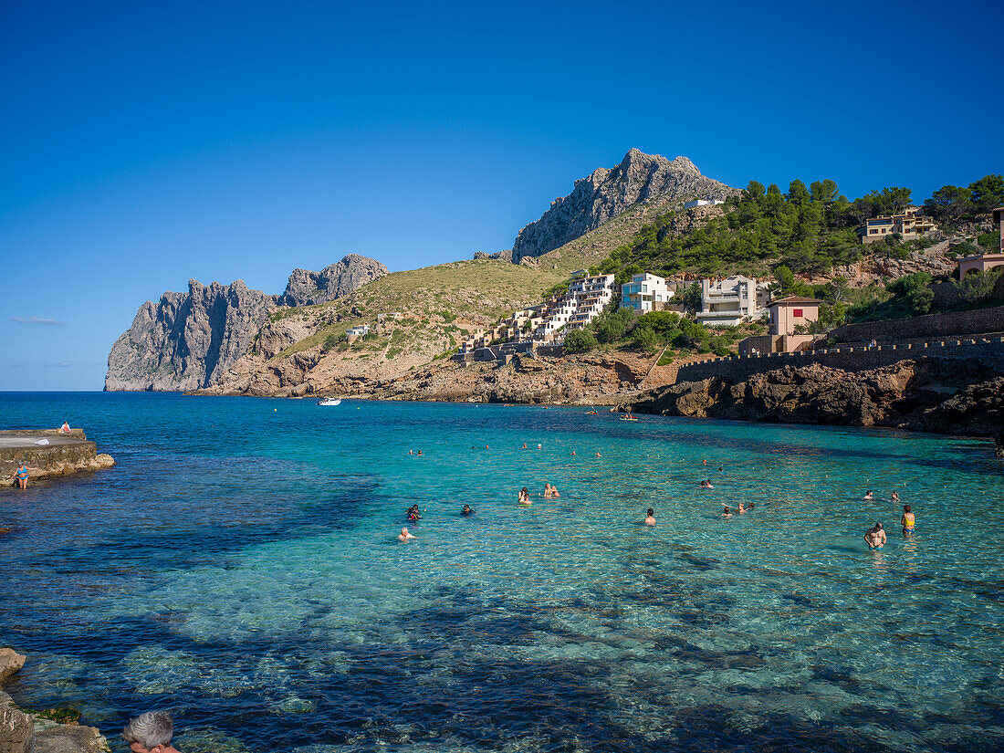 Bucht Cala Molins bei Cala Sant Vicenç, Mallorca, Balearen, Mittelmeer, Spanien