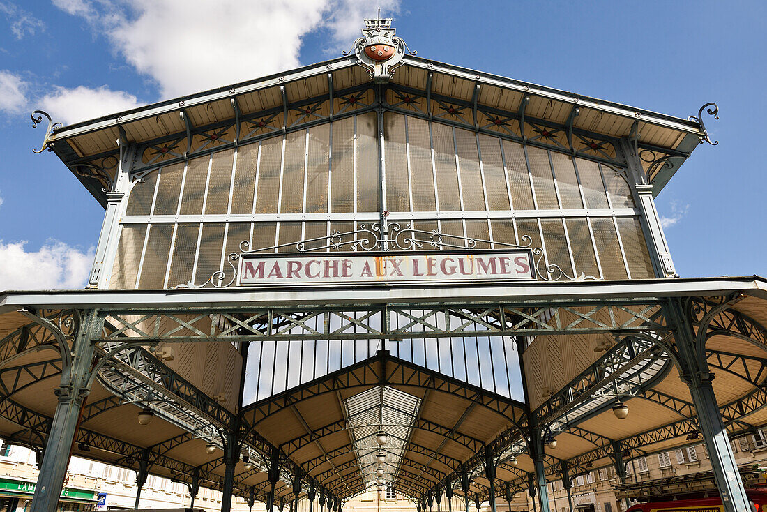 "Baltard" covered market on Place Billard, City of Chartres, Eure-et-Loir department, Centre-Val-de-Loire region, France, Europe