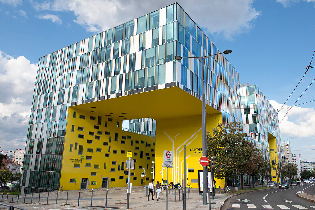 Ilot Gruner (Architect: Manuelle Gautrand), Administration building, Saint-Etienne,  Loire department, Auvergne-Rhone-Alpes region, France, Europe