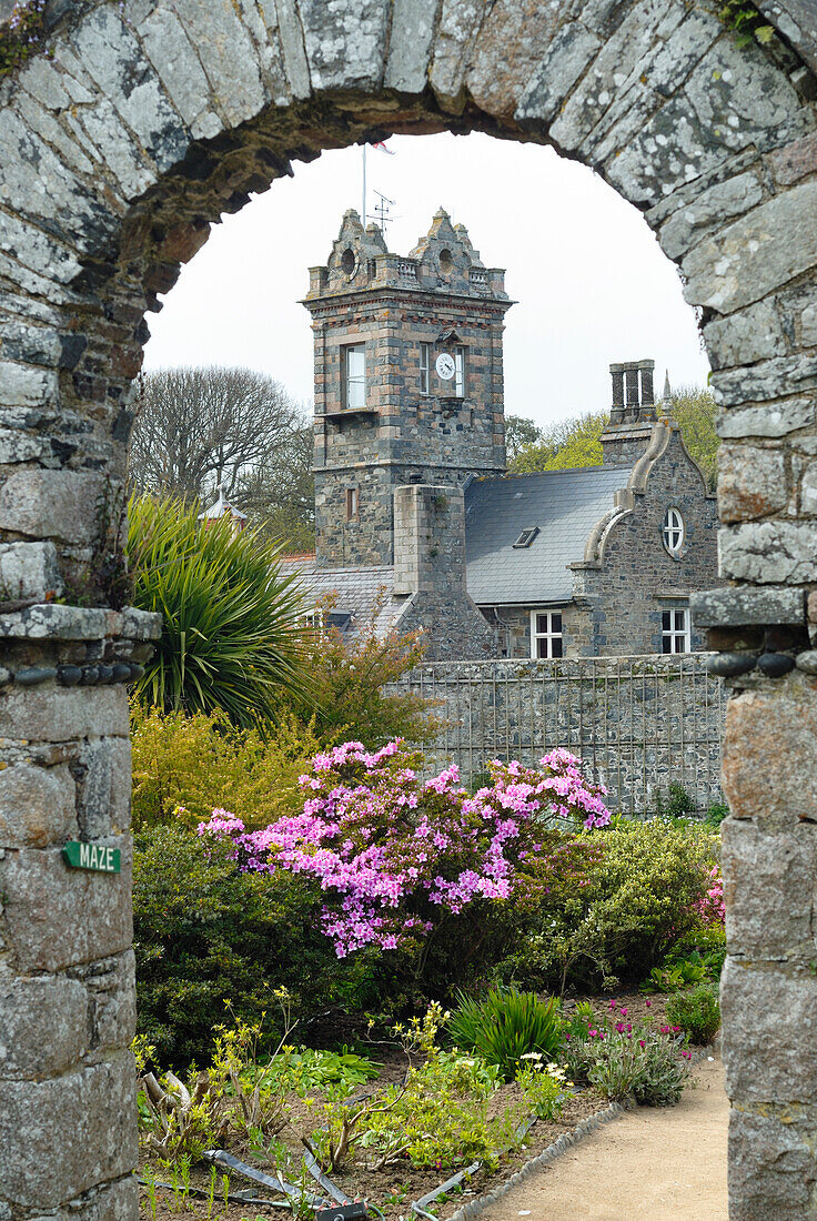 Herrenhaus 'La Seigneurie Gardens', Insel Sark, Vogtei Guernsey, britischer Kronbesitz, Ärmelkanal, Atlantik, Europa