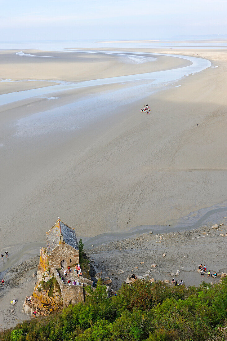 Saint-Aubert chapel down the Mount,Mont Saint-Michel,Manche department,Low Normandy region,France,Europe