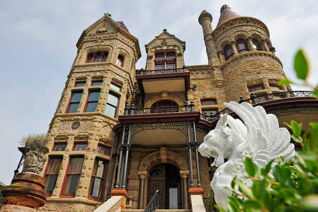 Schloss Gresham's Castle (Bishop's Palace), Galveston Island, Golf von Mexiko, Texas, Vereinigte Staaten von Amerika, Nordamerika