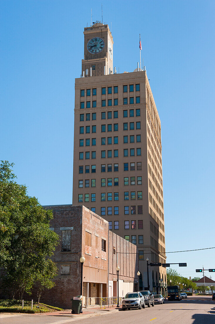 Jacinto Building in downtown Beaumont, Texas, United States of America, North America