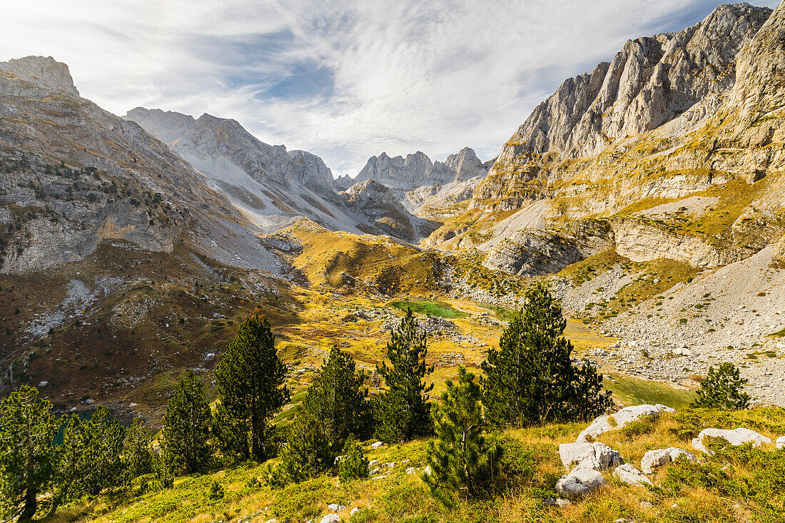  High valley Buni i Jezerces, Prokletije Mountains, Albania, Montenegro, Europe 