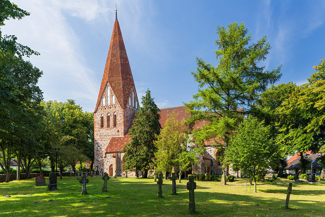 Kirche in Lichtenhagen Rostock, Mecklenburg-Vorpommern, Deutschland