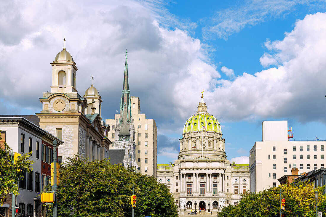 Pennsyvania State Capitol Complex im Capitol District in Harrisburg, Dauphin County, Pennsylvania, USA