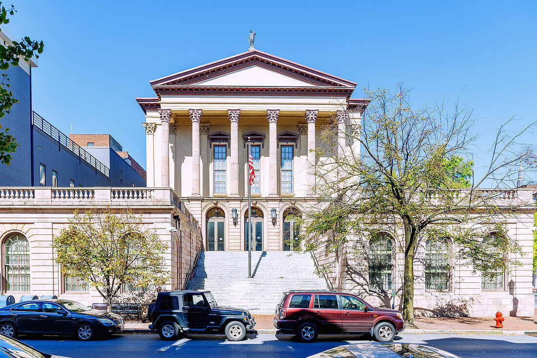  Lancaster County Courthouse in Historic Downtown in Lancaster in the Pennsylvania Dutch Country, Lancaster County, Pennsylvania, USA 