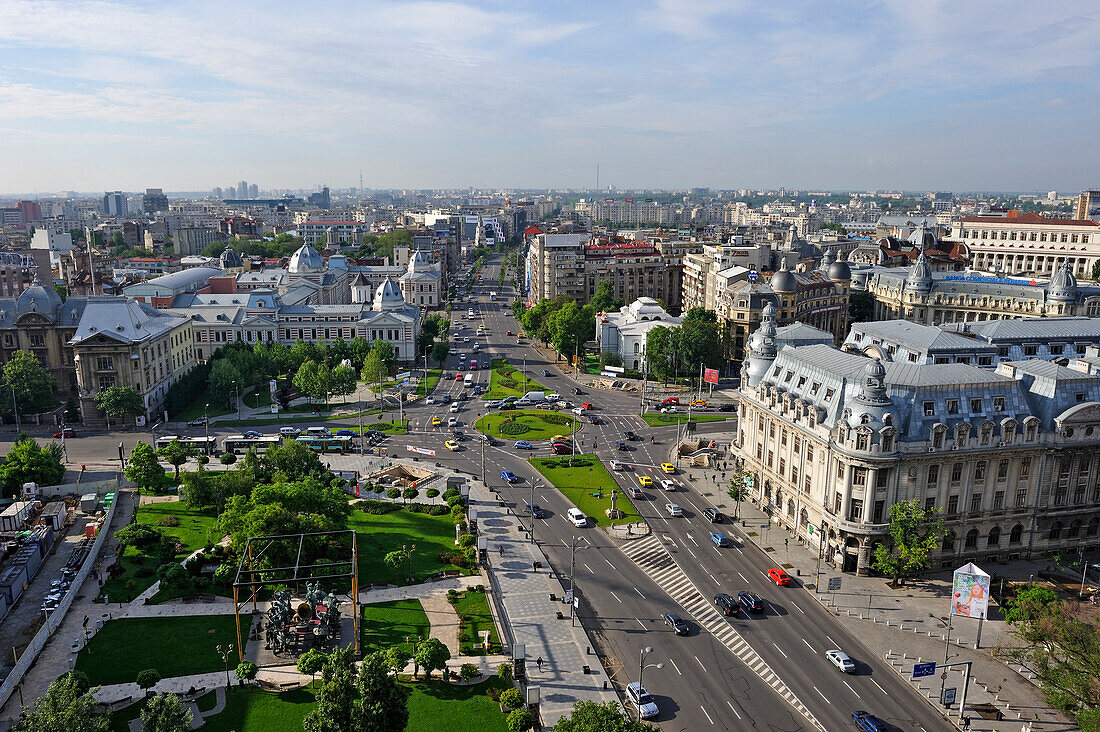 University Square viewed from the Intercontinental Hotel,Bucharest,Romania,Southeastern and Central Europe