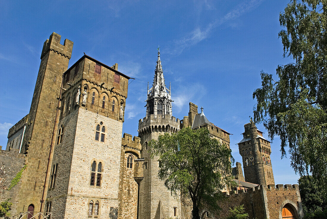 Cardiff Castle,Wales,United Kingdom,Great Britain,Europe