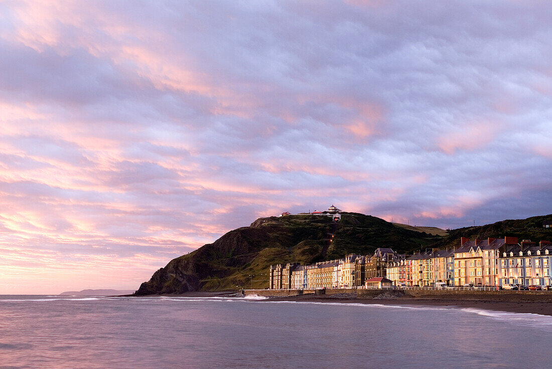  Badeort, Aberystwyth, Wales, Vereinigtes Königreich, Großbritannien, Europa 