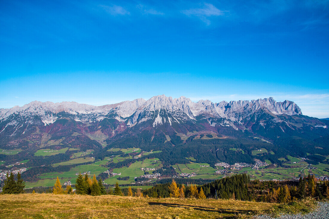  Wilder Kaiser, view from Elmau Hartkaiser, Tyrol. Austria 