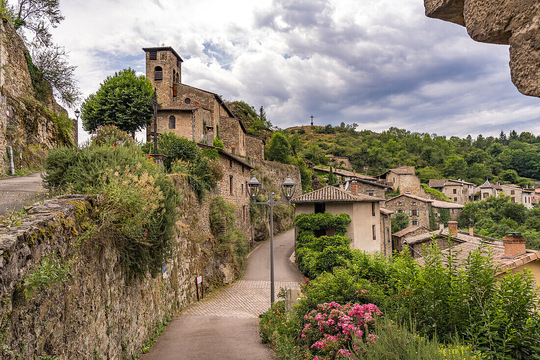  The village of Malleval in the Pilat Regional Natural Park, France, Europe 