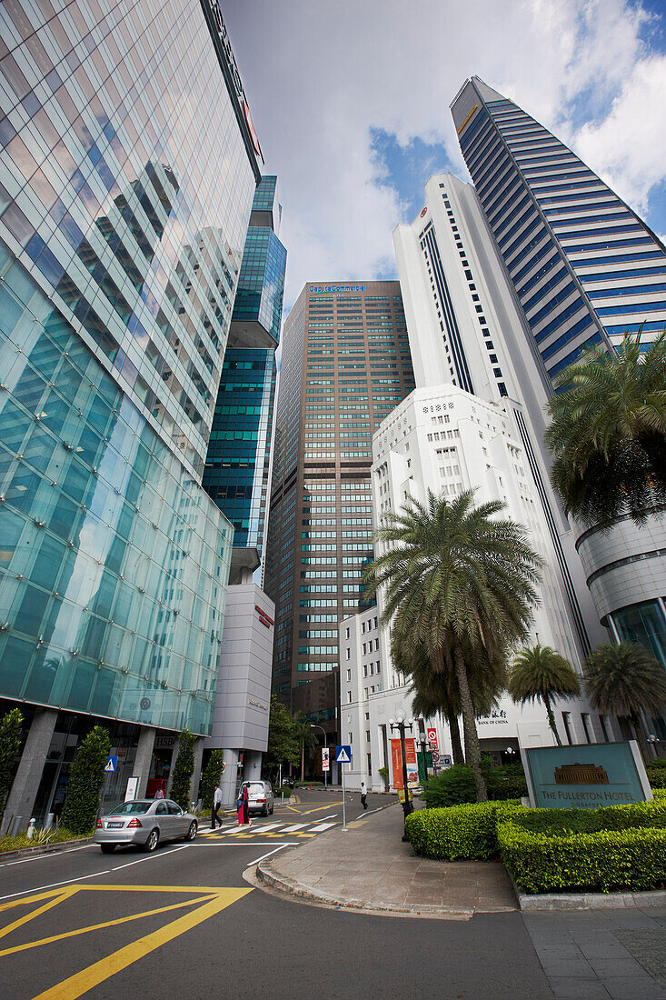  Wolkenkratzer im zentralen Geschäftsviertel, Singapur. 