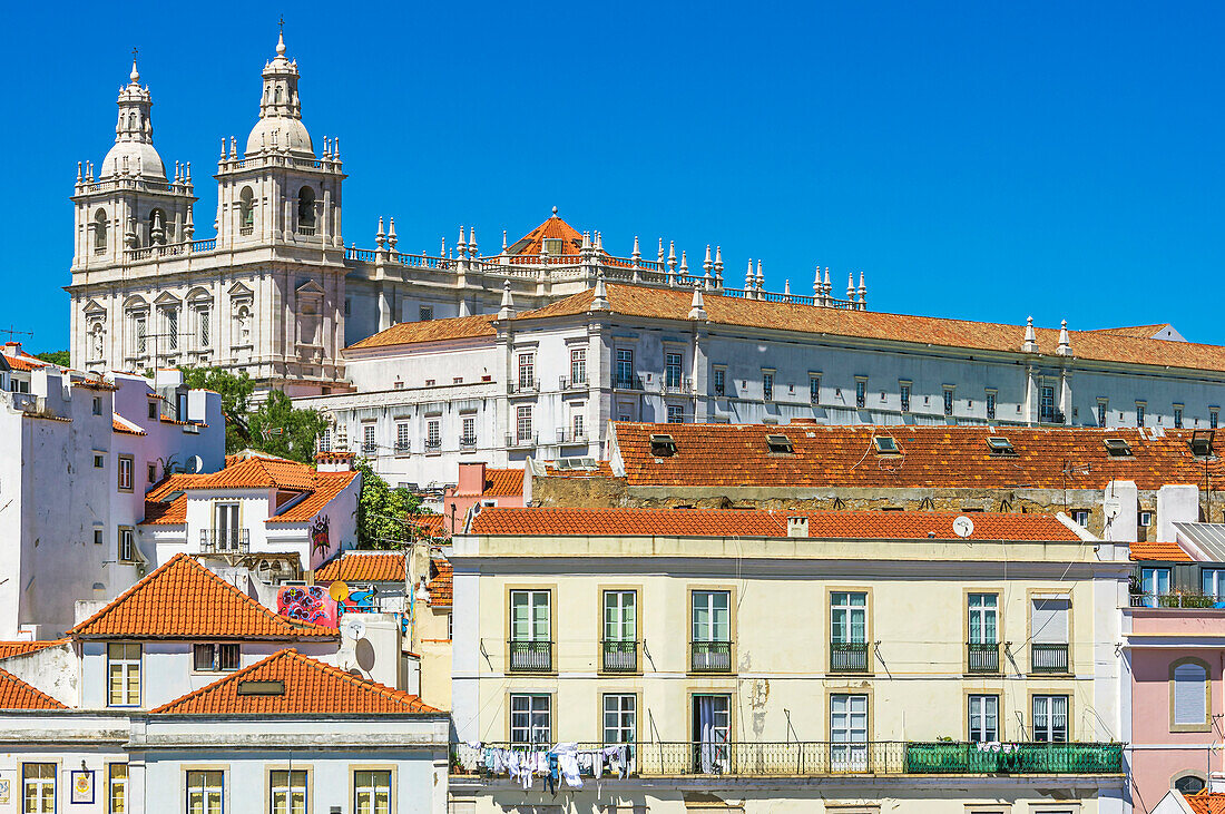  City views of the district of Sao Miguel, Lisbon, Portugal 