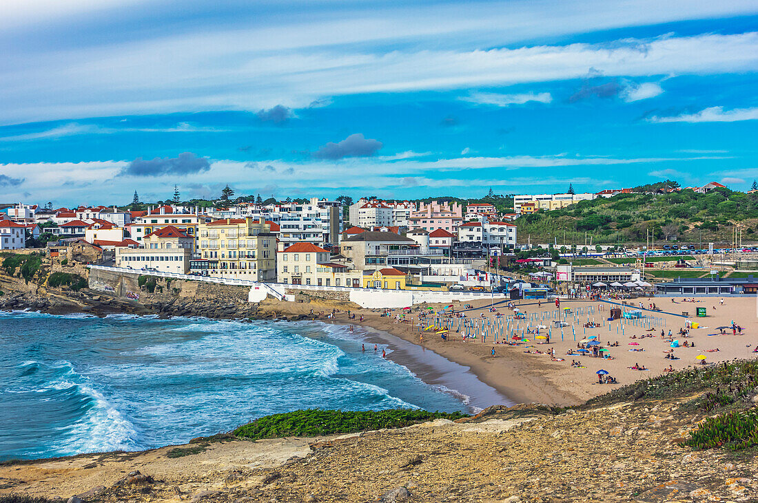  View of Azenhas do Mar is a coastal town in the municipality of Sintra, Portugal. It is part of the civil parish of Colares.  