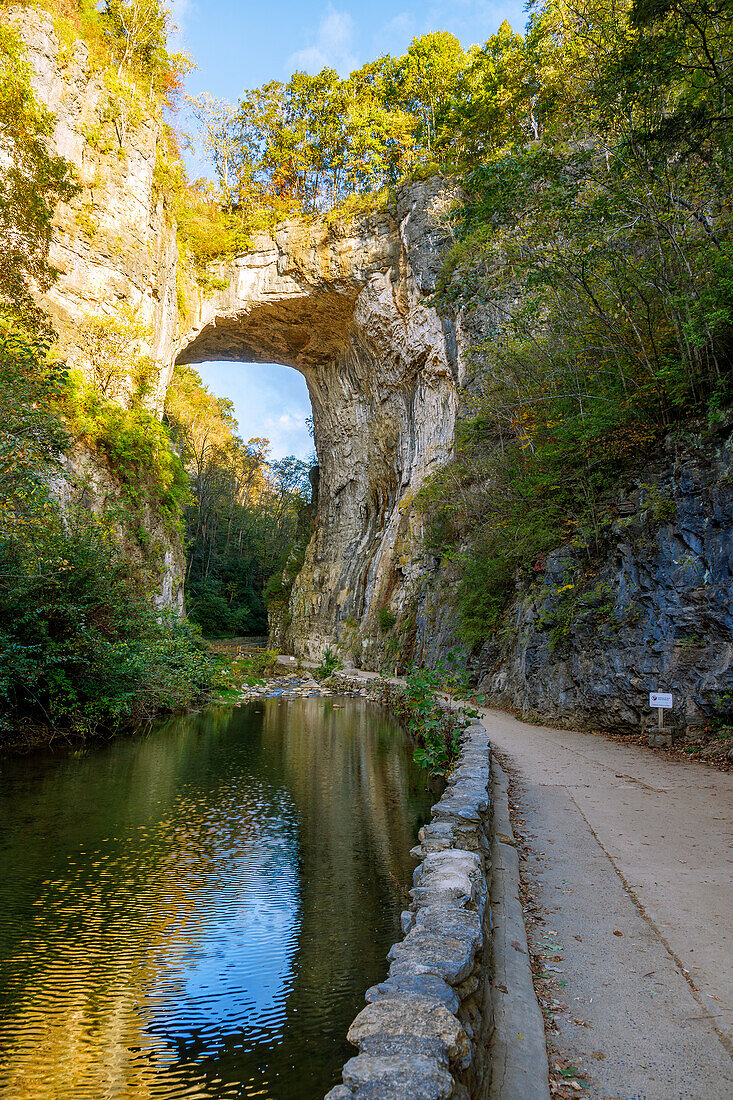  Natural Bridge at Natural Bridge State Park in Rockbridge County, Virginia, USA 