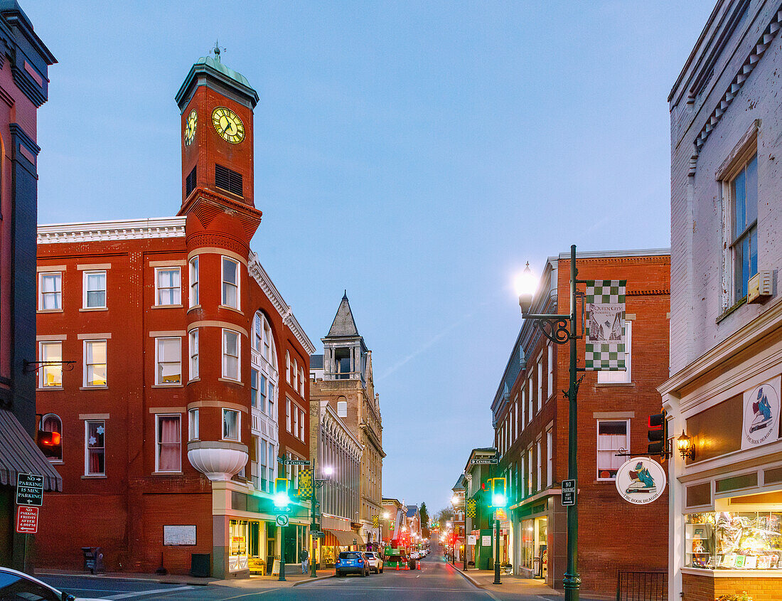 Beverly Street im Historic District in Staunton, Virginia, USA