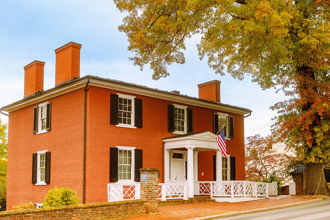 Woodrow Wilson Birthplace, Presidential Library & Museum in Historic District in Staunton, Virginia, USA