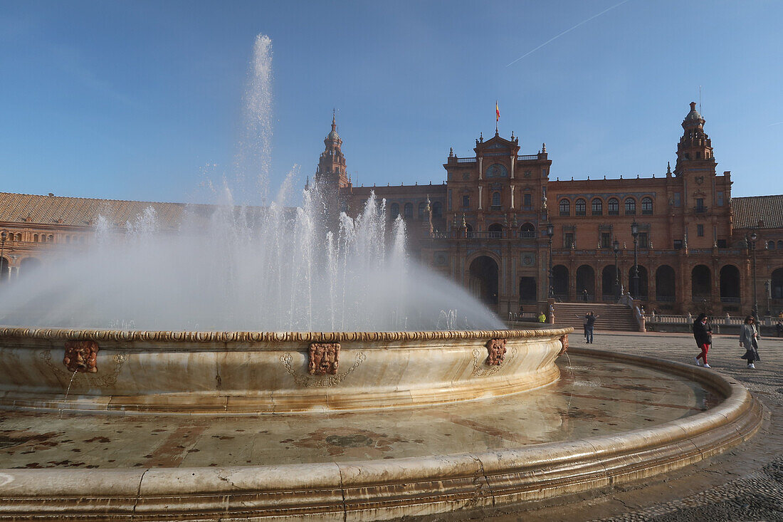 Plaza de Espana, Sevilla, Spanien