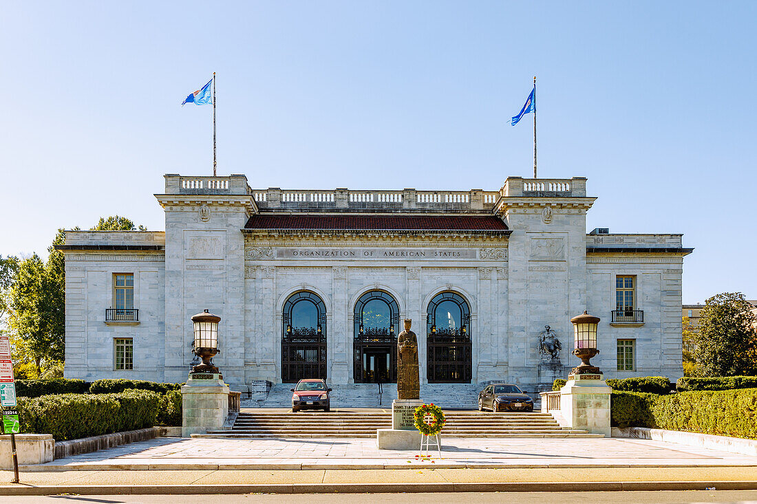 Hauptgebäude der Organisation of American States (Organisation Amerikanischer Staaten) in Washington DC, District of Columbia, USA