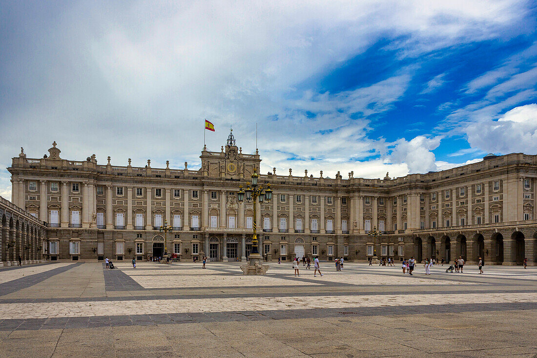 Königspalast, Königliche Schloss 'Palacio Real', Plaza de la Armeria, Madrid, Spanien, Europa