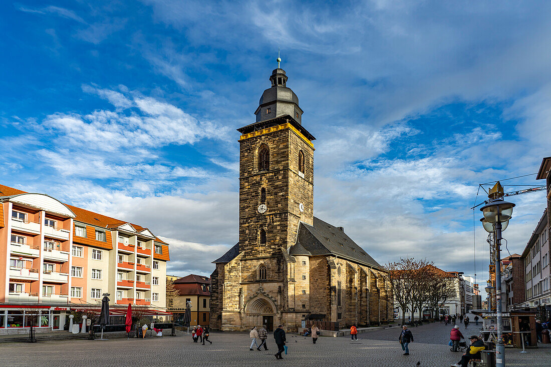 Die protestantische Margarethenkirche am Neumarkt in Gotha, Thüringen, Deutschland 