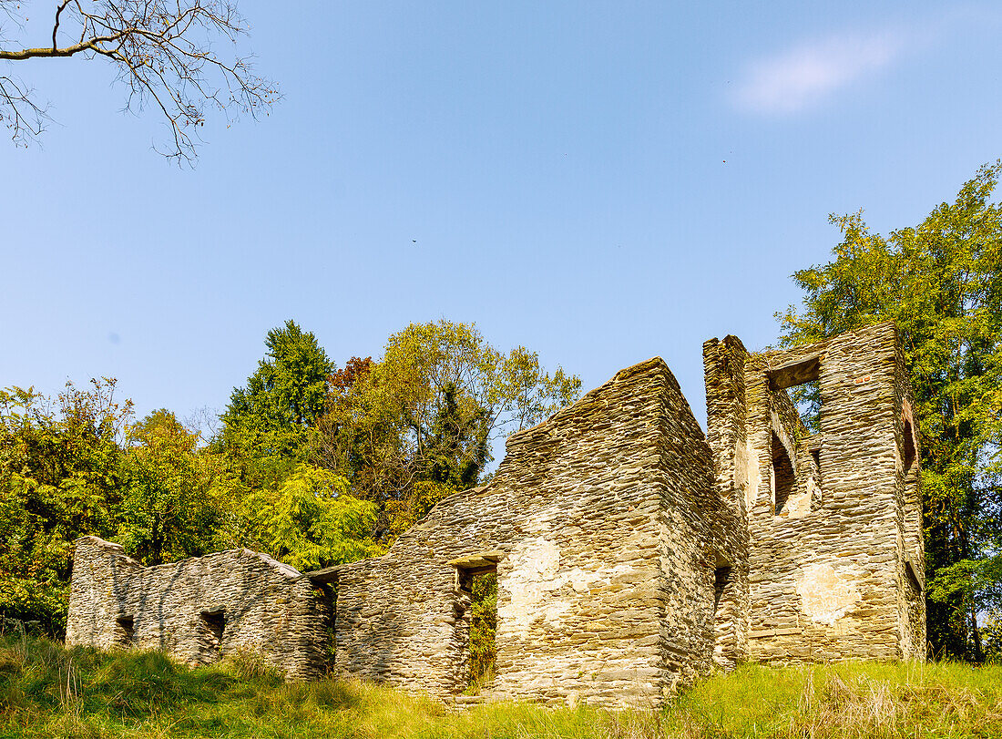 Ruinen der St. John's episcopal Church im Harpers Ferry National Historical Park in Harpers Ferry, Jefferson County, West Virginia, USA